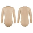 thumbnail image 1 of MSemis Kids Girls Long Sleeves Bodysuit Ballet Modern Dance Gymnastic Leotard, 1 of 4