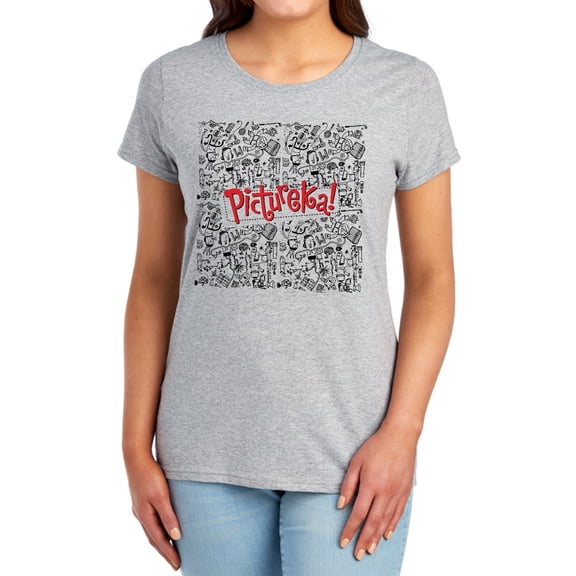 Pictureka Line Work Women's T Shirt, Athletic Heather, Small