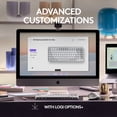 thumbnail image 5 of Logitech MX Mechanical Mini for Mac Wireless Illuminated Keyboard, Low-Profile Performance Switches, Tactile Quiet Keys, Backlit, Bluetooth, USB-C, Apple, iPad - Pale Grey, 5 of 10