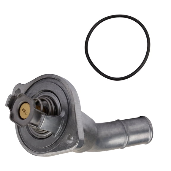 MITZONE Coolant Thermostat Housing Assembly 4.2L Compatible with 2004-2007 Buick Rainier 2002-2009 Chevrolet Trailblazer EXT Blazer GMC Envoy XL XUV 2002-2004 Bravada 2005-2009 Saab 9-7X