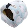 thumbnail image 1 of Cama cálida para hámster de invierno, hamaca suave para hámster, para dormir, lindos animales pequeños, nido colgante, descanso en casa para jóvenes conejillos de Indias, erizo arrastrado Degu, 1 of 1