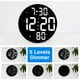 thumbnail image 2 of Reloj de Pared Digital, Pantalla de Reloj Digital LED de 9 Pulgadas, con Control Remoto, Fecha, Temperatura Interior, 12/24 Horas, para Dormitorio, Oficina, 2 of 5