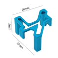 thumbnail image 4 of Metal Servo Mount 1:28 Actualización de accesorios para Iw02 RC Vehicle Azul perfke Soporte de montaje de servo, 4 of 4