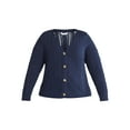 thumbnail image 5 of Time and Tru Women's and Women's Plus Cable Knit Cardigan Sweater, Lightweight, Sizes XS-4X, 5 of 5