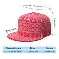 thumbnail image 5 of Custom Christmas Printed Flat Baseball Cap – Adjustable Snapback Hat with Flat Bill, Breathable and Durable, Personalized Design for Sports, Travel & Daily Wear, 5 of 6