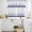 Blue, variant on Red Coastal Shell Kitchen Curtains Sets for Windows 24 Inch Length, Nautical Seahorse Coral Stripes Rod Pocket Window Treatments Tier Curtains and Valances Set for Bedroom/Bathroom