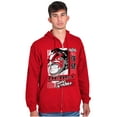 thumbnail image 4 of Street Fighter E Honda Beast Grindin Men Big & Tall Zip Hoodie Brisco Brands 4X, 4 of 5