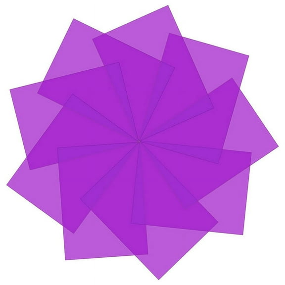 9Pcs Gel Light Filter Color Correction Colored Overlays Film Lighting for Film,Video,Photo,Stage ()