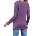 thumbnail image 2 of Sherrylily Women Casual Long Sleeve Tunic Shirts Button Side Tops S-2XL, 2 of 3