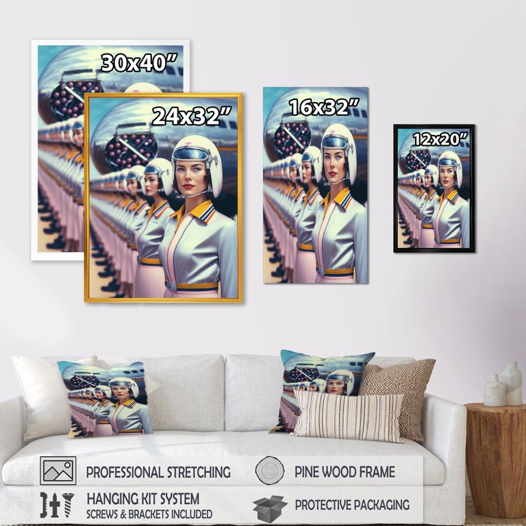 Designart Futuristic Fashion For Woman I Canvas Wall Art - Walmart.com