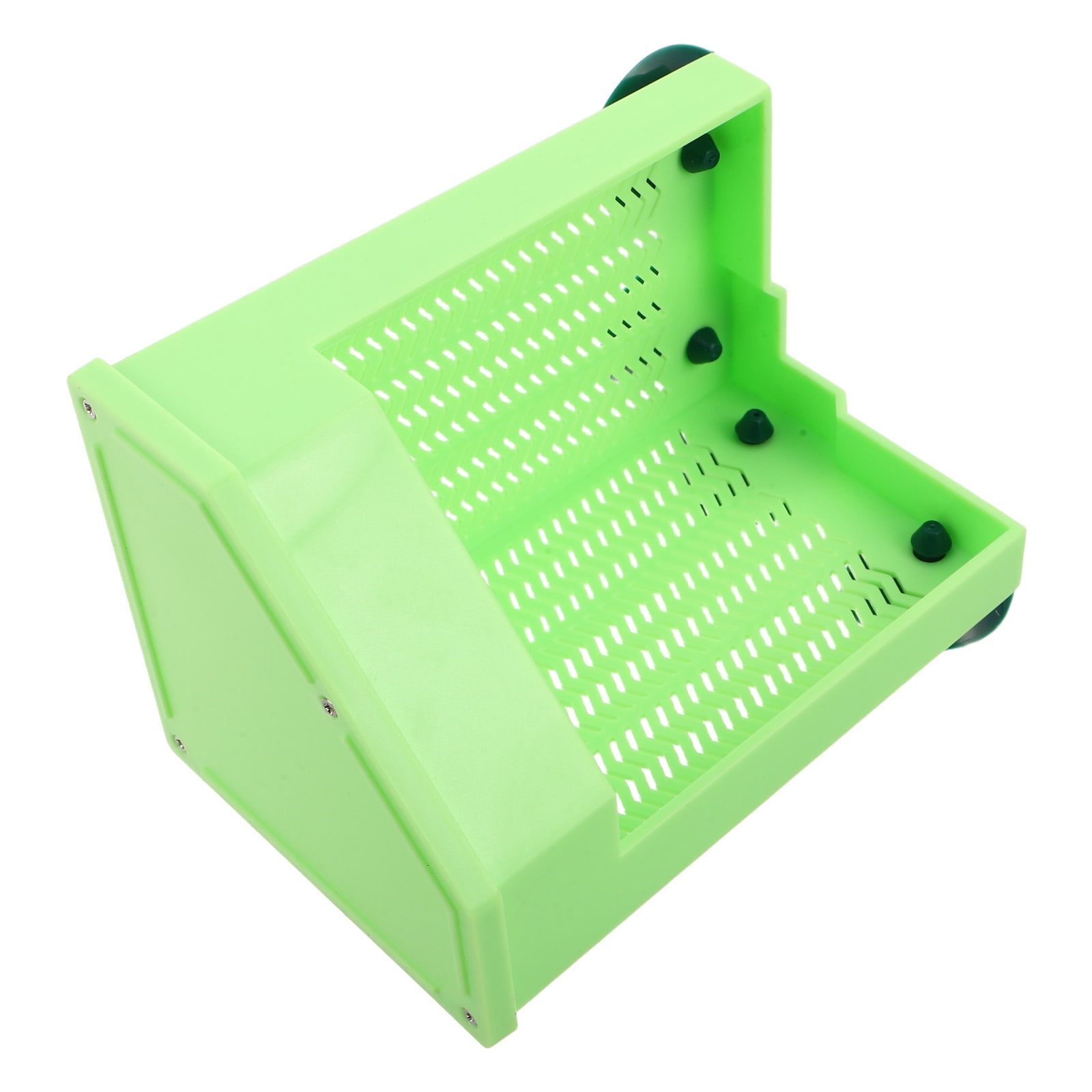 LOLIPPYY Wall-Mounted Reptile Dish Green Plastic for Space-Saving Gecko Feeding