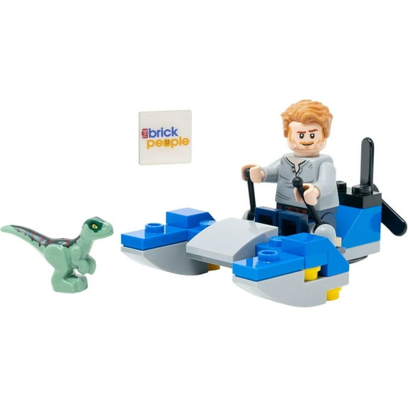 LEGO Jurrassic World: Owen Minifigure with Swamp Speeder and Baby Raptor