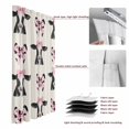 thumbnail image 6 of Cute Bow Cow Blackout Curtains for Bedroom/Living Room, Pinch Pleated Black Out Curtains, Beige Farmhouse Cute Animals Room Darkening Window Drapes with Hooks 2 Panels, 59"x70", 6 of 8