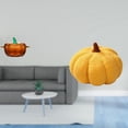 thumbnail image 2 of Plato de dulces de calabaza de vidrio con tapa, tarro decorativo para , tazón para servir con forma de naranja, cojín de almohada de Halloween, 2 of 8