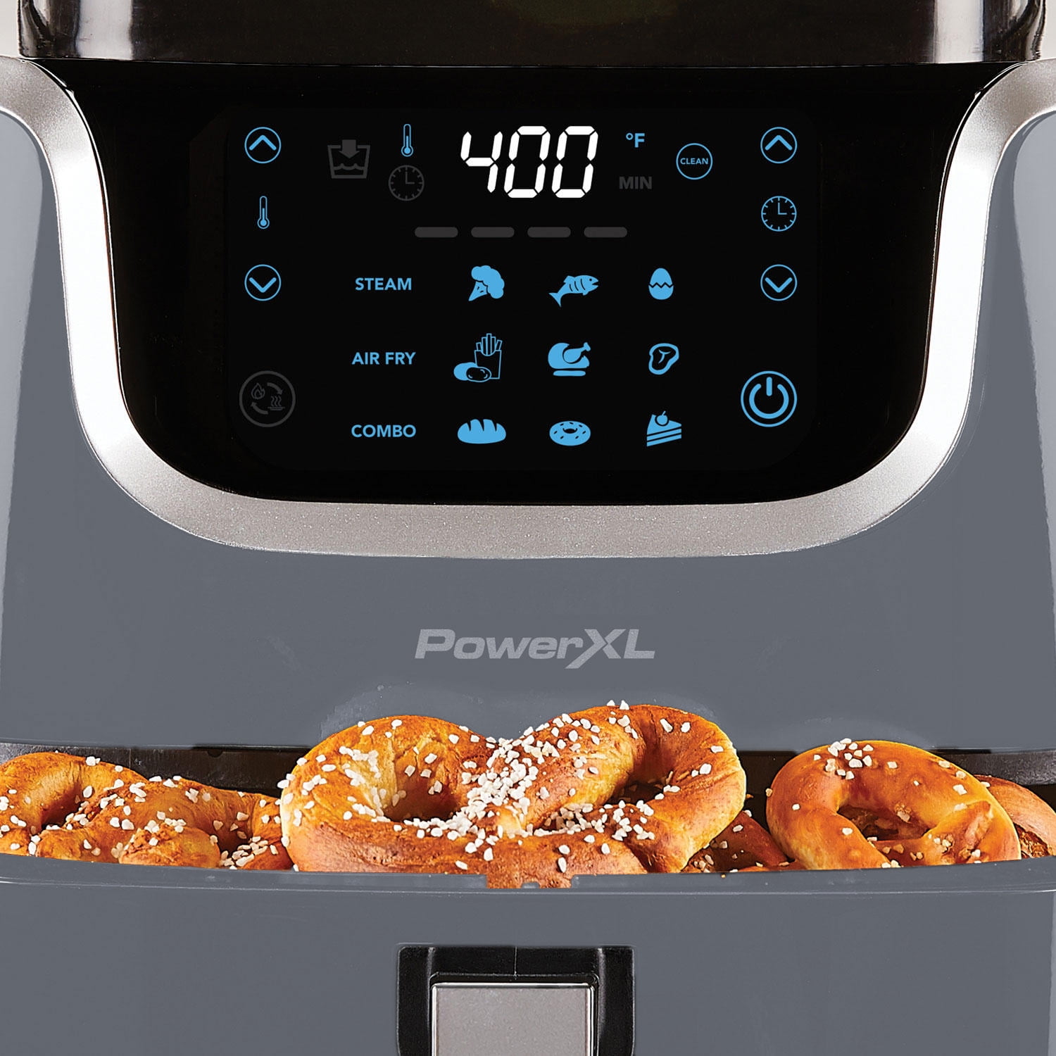 PowerXL Refurbished 7 qt Air Fryer, Slate - 3 Cooking Modes