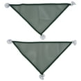 thumbnail image 2 of 2pcs Reptile Hammock Bearded Dragon Triangular Mesh Hammock with Suction Cups for Iguanas Anoles Geckos SnakesGreen S, 2 of 5