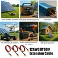 thumbnail image 2 of XT60 Male to Male Extension Cable Model Aircraft Connection Line for Photovoltaic Cells and Model Aircraft 12AWG, 2 of 8