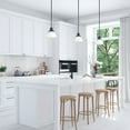 thumbnail image 5 of Design House Savannah Farmhouse 1-Light Indoor Dimmable Pendant Light, White/Matte Black, 5 of 19