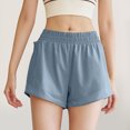 thumbnail image 5 of RYRJJ Running Shorts for Women Quick Dry Athletic Sports Shorts Lightweight Active Workout Gym Shorts with Liner(Light Blue,M), 5 of 9
