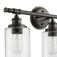 thumbnail image 6 of Globe Electric Vintage Style 5-Piece Bronze Bath Set with 23" 3-Light LED Vanity Light, 6 of 7