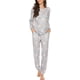 thumbnail image 1 of Conjunto de pijama para mujer, ropa de dormir de manga larga, ropa de dormir con estampado de estrellas, conjuntos de pijamas suaves con bolsillos Ormromra WMPH-1448-7, 1 of 6