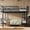 Black, variant on URTR Queen over Queen Metal Bunk Bed, Space-Saving Bunk Bed with Ladders & Guardrails, Convertible to 2 Platform Beds, Upgraded Round-Pipe Frame for Teens & Adults, No Box Spring Needed, Black