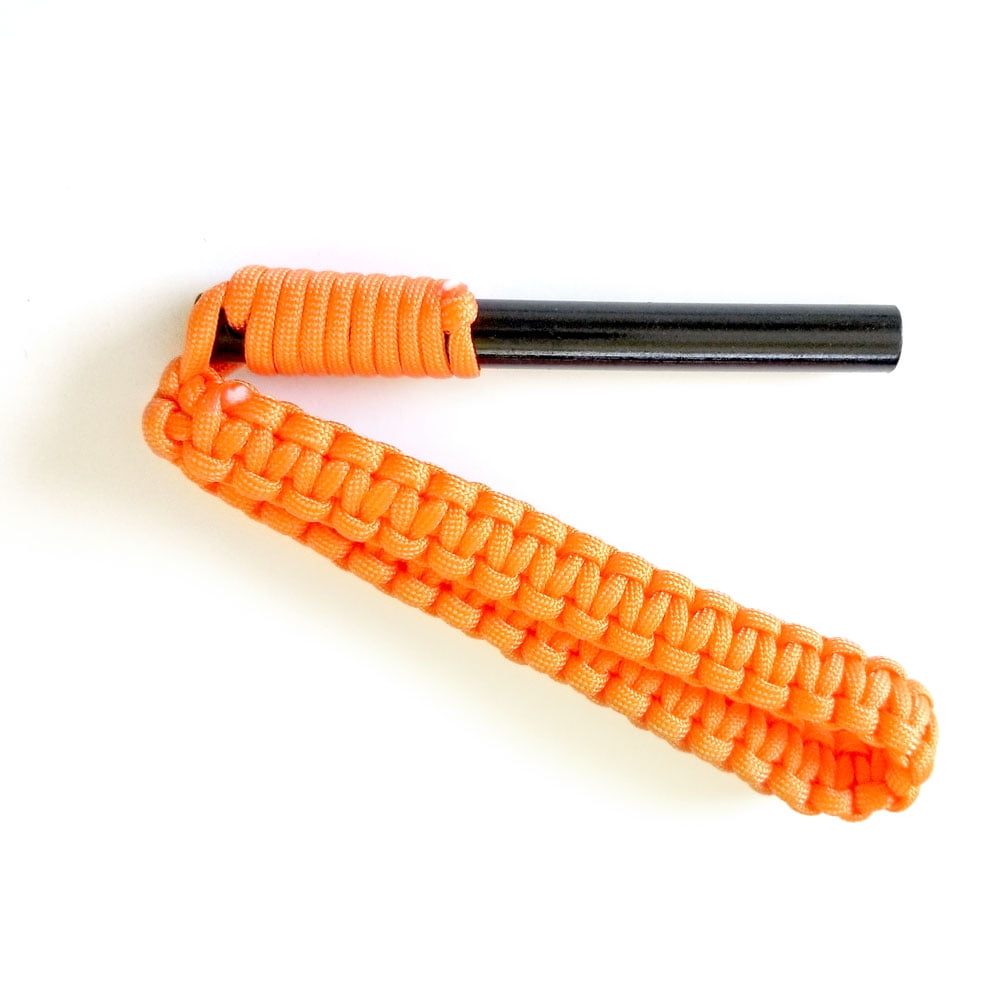 Ferro Rod Fire Starter The BigDaddy 5in by 1/2in with 550 Paracord