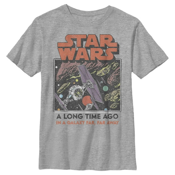 Boy's Star Wars: A New Hope Tie-Fighter Patrol Graphic Tee Athletic Heather Small
