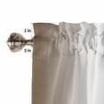 thumbnail image 5 of Brown Grey Kitchen Valances for Windows 42x12 Inch Kitchen Curtains Valances Rod Pocket Gray Farmhouse Modern Rustic Bathroom Window Valances for Window Treatment Decor, 5 of 6