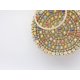 thumbnail image 4 of Bolso de noche TANGJMXG redondo con diamantes de imitación asa de anillo colorido, 4 of 5