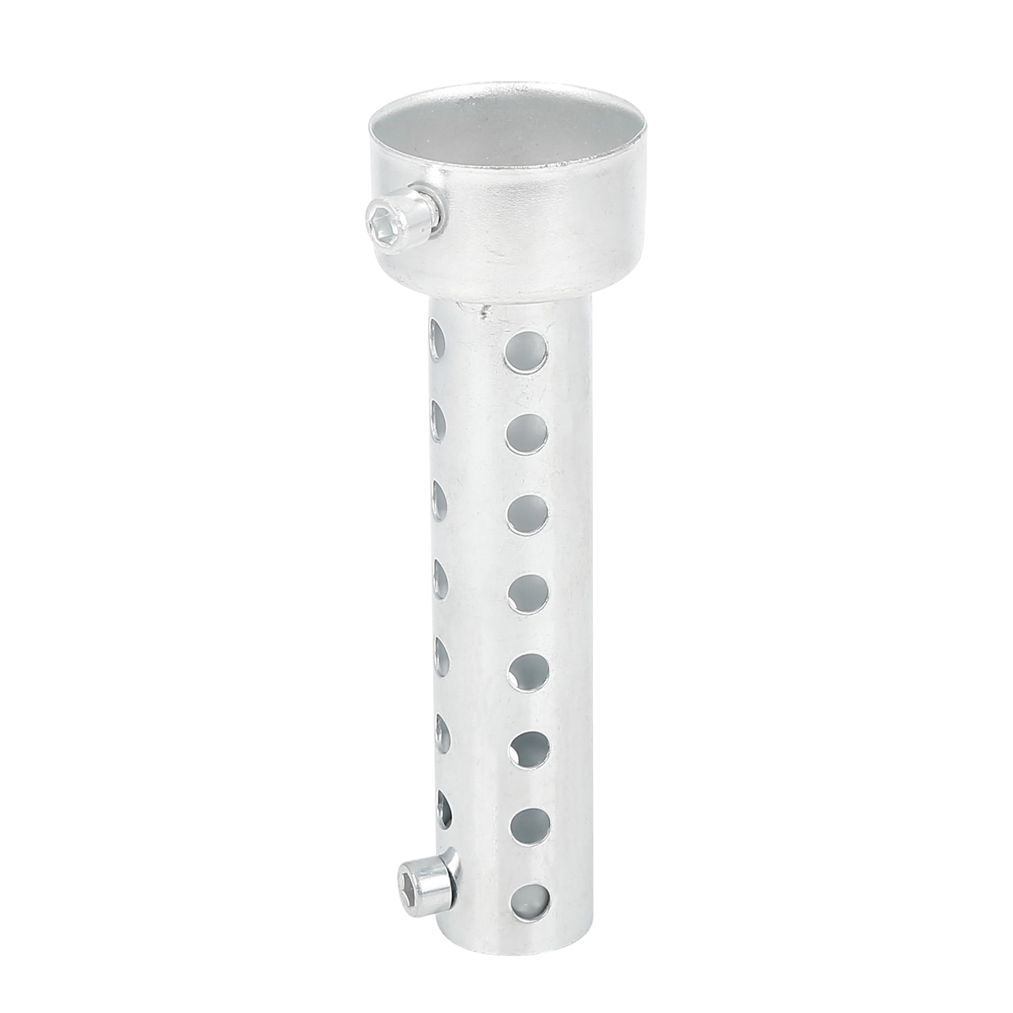 Unique Bargains 42mm Universal Motorcycle Exhaust Pipe Baffle Muffler Baffle Silver-Tone