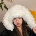 thumbnail image 6 of vnanda Ladies Hat Fluffy Rabbit Ear Ladies Winter Hat Thick Plush Windproof Warm for Women Men Unisex Knitted Cosplay Party Unisex Knitted Hat, 6 of 8