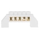 thumbnail image 4 of Bloque de terminales 10 piezas Diseño de puente de 5 orificios Conectores de bloque de terminales de latón Tornillo de alambre de distribución eléctrica para caja de ANGGREK Otros, 4 of 8