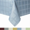 thumbnail image 1 of SoHome Elegant Jacquard Tablecloth-Traditional/Stain Resistant/Machine Washable/Cotton, 60"x120" Medium Blue, 1 of 5