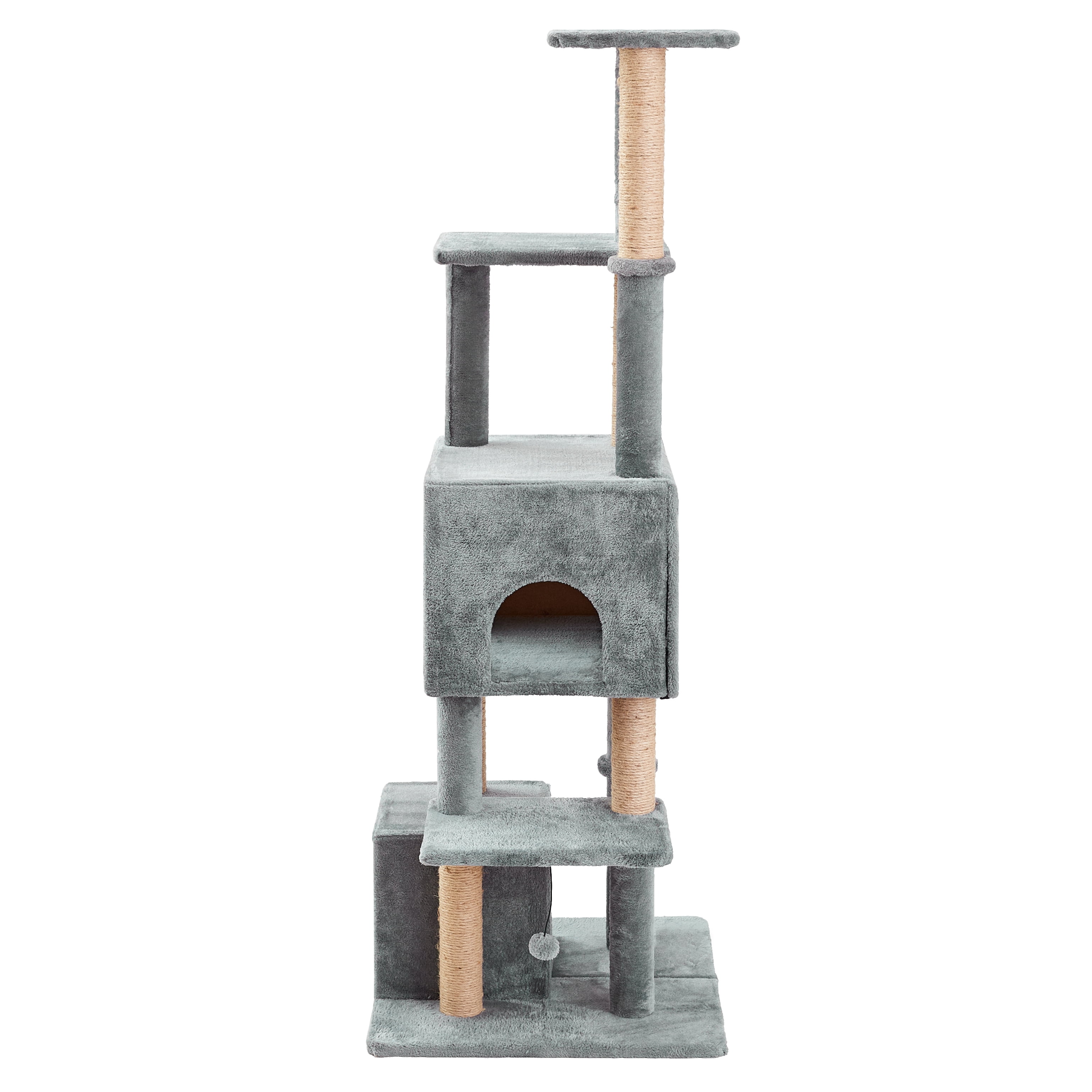 Two by Two Decatur - Gray Scratching Post Cat Furniture - 67 in. Tall