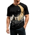 thumbnail image 5 of Mens Halloween Shirts Short Sleeve Crew Neck Pumpkin Bat Pullovers Causal Loose Funny Tees, XL, 5 of 7
