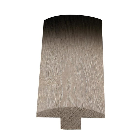 T-Molding - 1/2" Thick x 2" Wide x 78" Long Solid Wood European White Oak - For Flooring Color Pacific Fog