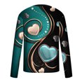 thumbnail image 5 of Lilgiuy Men Casual Round Neck Long Sleeve Pullover Valentine's Day 3D Printed T-Shirt Blouse for Party Birthday Club, 5 of 5
