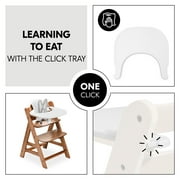 hauck Alpha+ Adjustable Wooden High Chair Set, Walnut