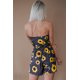thumbnail image 1 of ABPHQTO Pelele Bandeau Estampado Floral Amarillo de Mujer con Bolsillos, 1 of 5