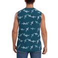 thumbnail image 4 of Kdxio Débardeur Mignon Requin pour Homme, Chandails de Musculation d'Entraînement au Gym, Chandails Décontractés Sans Manches - Grand, 4 of 7