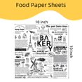 thumbnail image 2 of Hojas de papel para alimentos SweetStar, 10 x 10 cm (paquete de 100), resistentes a la grasa, 2 of 6