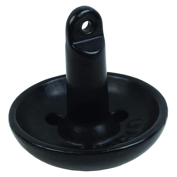 9943B1 Solid Cast Iron 15-Pound Mushroom Boat Anchor, Black PVC-Coated Finish