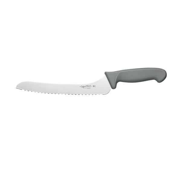 Cutlery-Pro Gourmet Chef Offset Bread Knife, Cat Cora Approved, NSF, German Carbon Steel, 9-Inch Blade