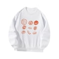 thumbnail image 3 of Sudadera con cuello redondo para mujer, ropa de regalo estampada para deportes de primavera, uso diario Blanco Yuyangstore Sudadera Mujer, 3 of 8