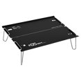thumbnail image 1 of Mesa para tienda de campaña, mesa plegable para acampar, aleación de aluminio para barbacoa, color negro Minimesa plegable, 1 of 8
