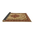 thumbnail image 2 of Ahgly Company Indoor Square Medallion Brown Traditional Area Rugs, 7' Square, 2 of 4
