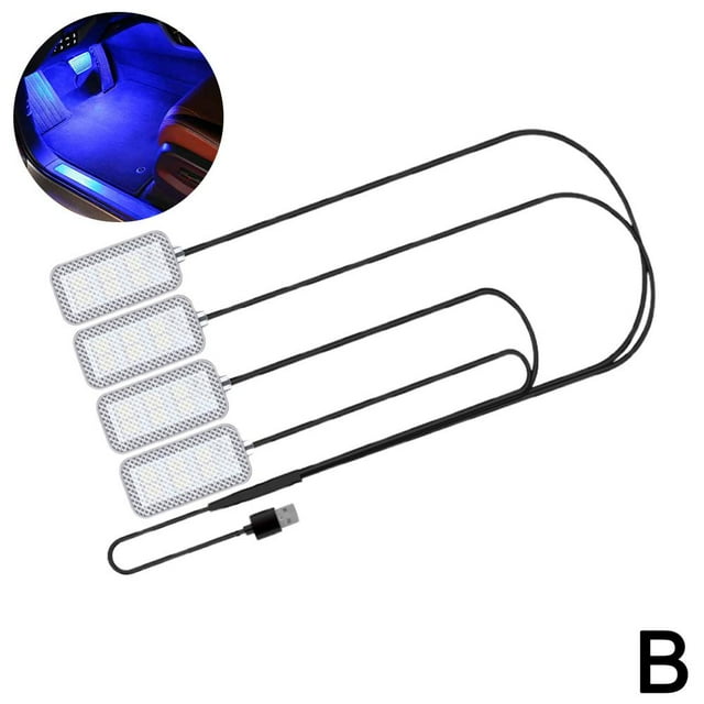Led Atmosphere Foot Light Kit Car Assecories USB Lighter Light Interieurs