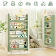 thumbnail image 6 of Homfa 4-Tier Wall Bookshelf Set of 2, 43.7"H Wall-Mounted Kids Bookshelf, Book Storage Rack for Kids Room, Green, 6 of 8