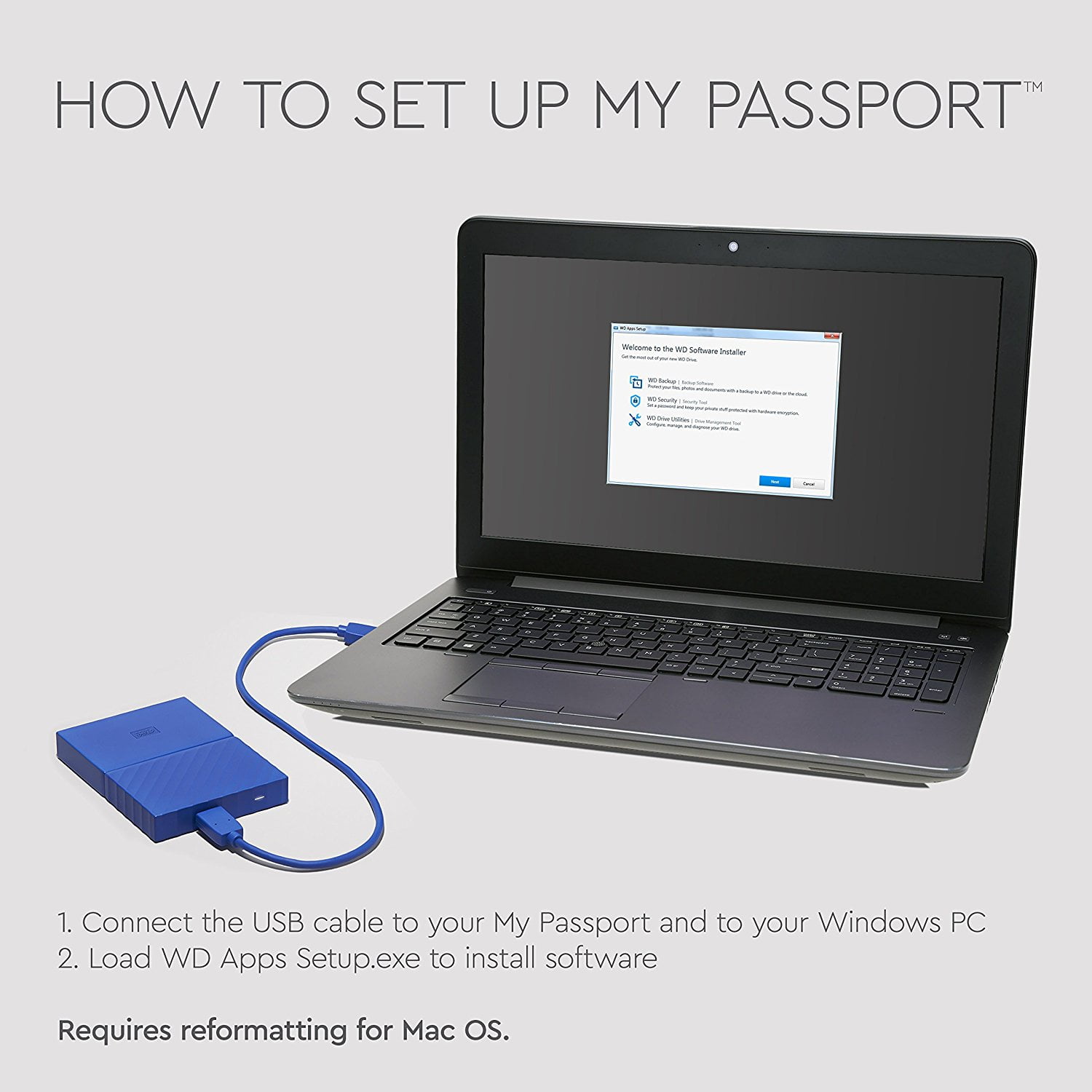 wd my passport setup for mac and pc wd my passport setup for mac and pc